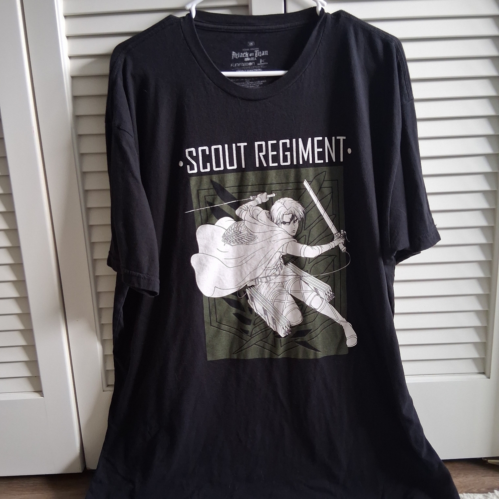 Scout Regiment Levi Black T-Shirt